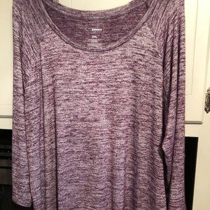 Sonoma women's burgundy heather XXL top